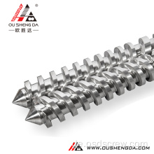 Bimetall-Nitrid-Chrom-Parallel-Doppelschnecke für Extruder-Fertigungslinien-Zubehör/Ersatzteile für die Extrusionsmaschine